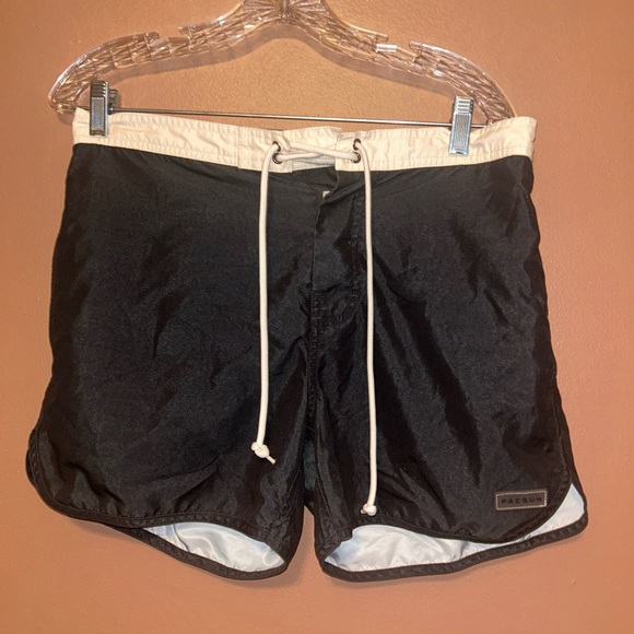 PacSun Dark Crimson Swim Trunks Sz Medium Men’s - Picture 2 of 6